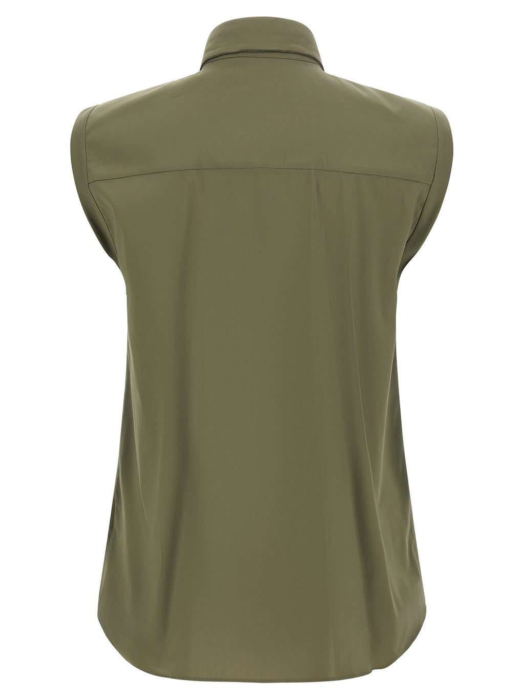 Brunello Cucinelli Bicolor Cotton Blouse