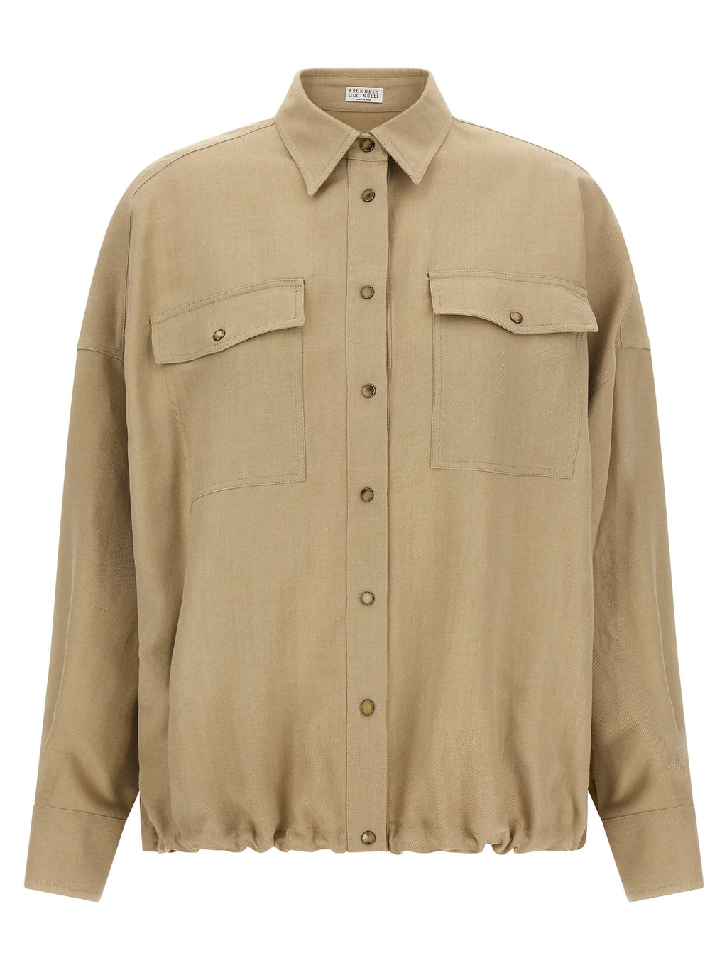 Brunello Cucinelli Beige Viscose Blouse