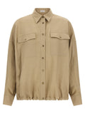 Brunello Cucinelli Beige Viscose Blouse