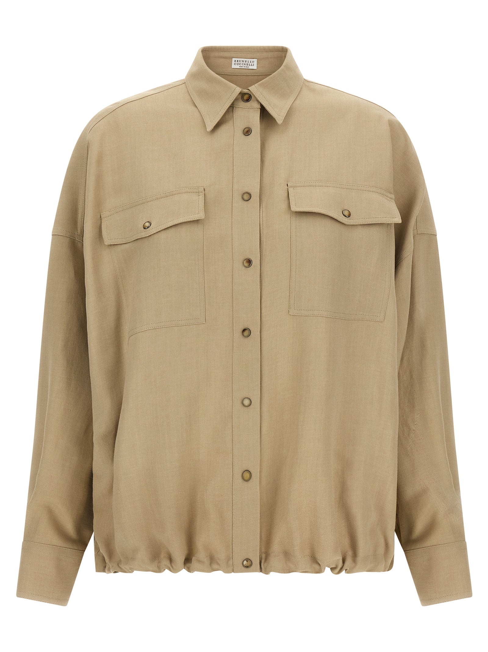 Brunello Cucinelli Beige Viscose Blouse