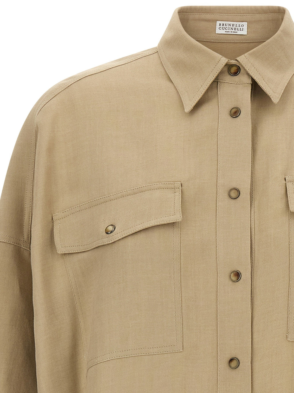 Brunello Cucinelli Beige Viscose Blouse