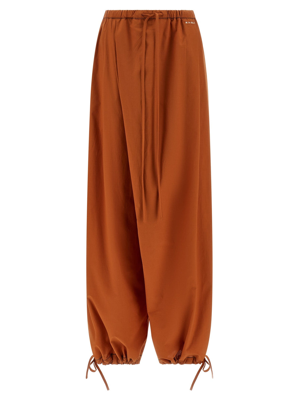 Marni Orange Cotton Casual Pants