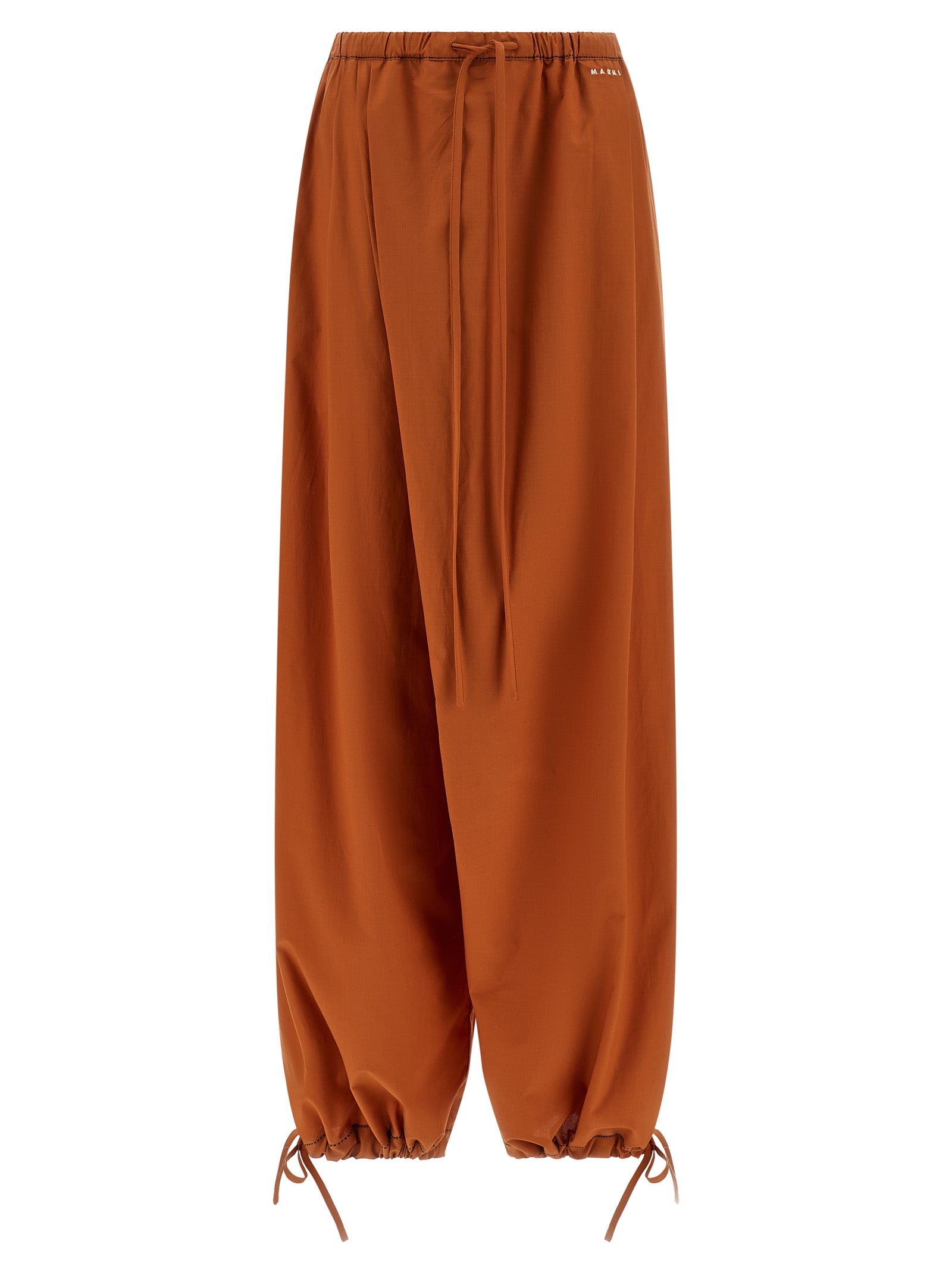 Marni Orange Cotton Casual Pants