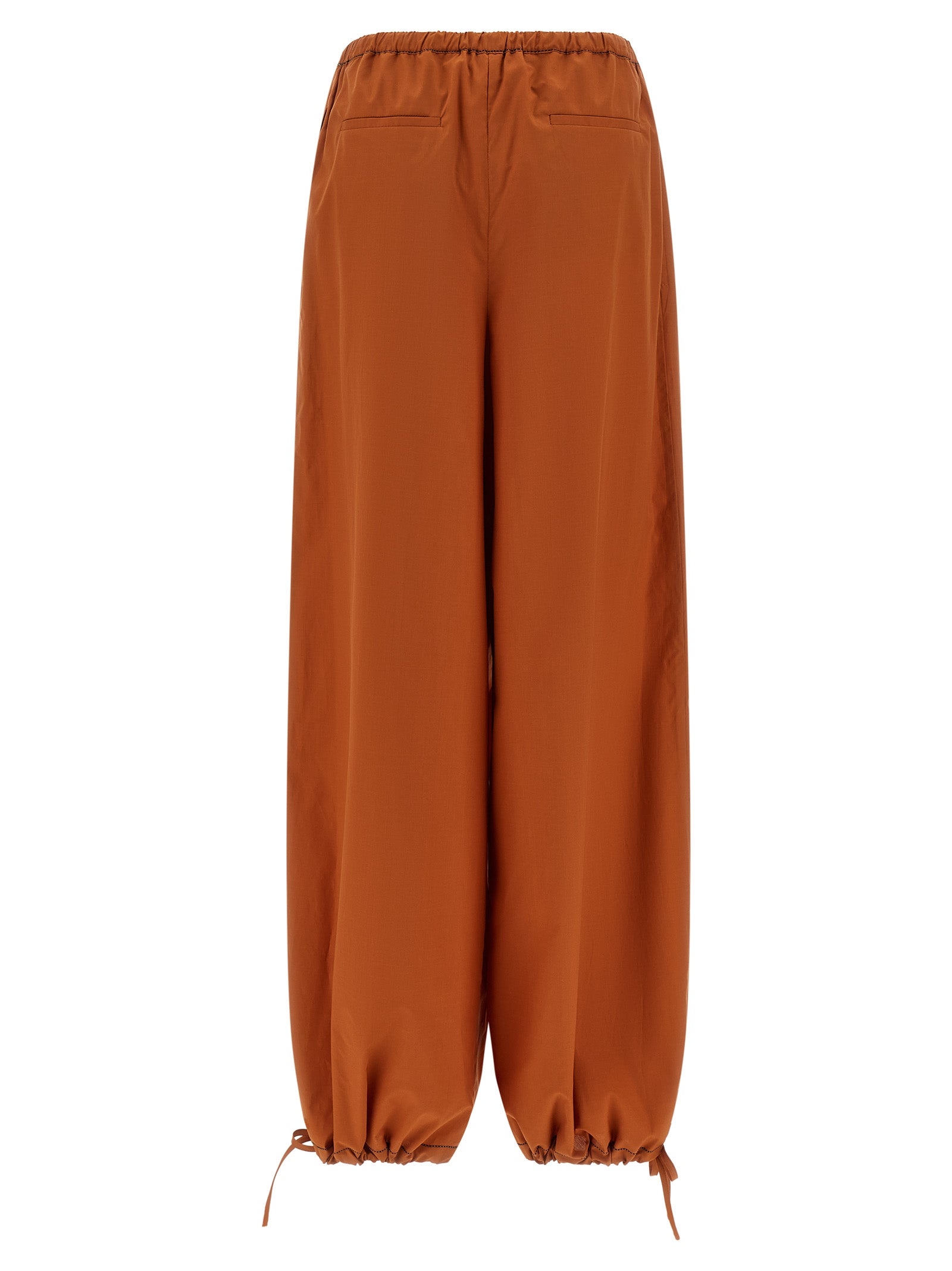 Marni Orange Cotton Casual Pants
