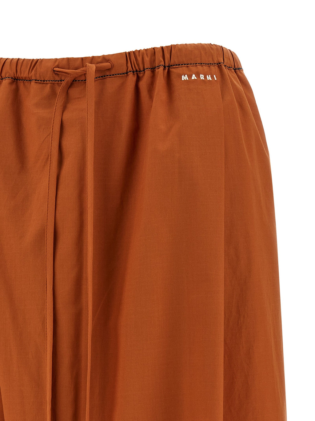 Marni Orange Cotton Casual Pants