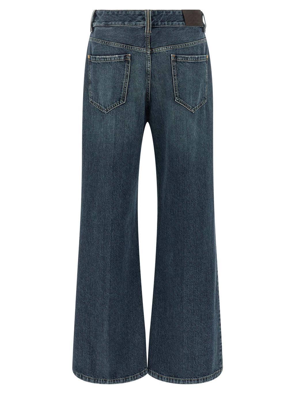 Brunello Cucinelli Blue Cotton Flared Jeans