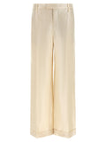 Brunello Cucinelli Gold Linen Casual Pants