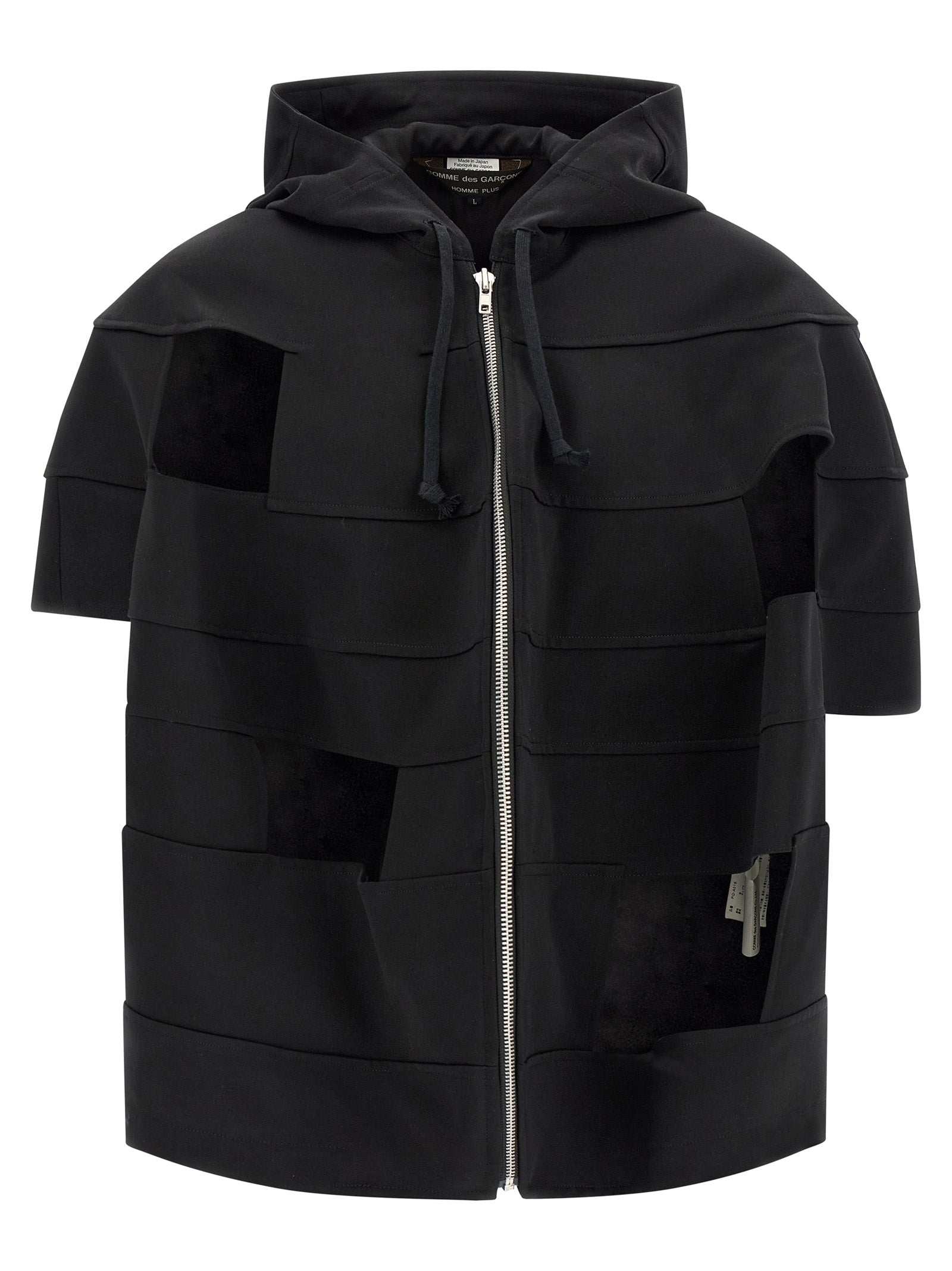 Comme Des Garçons Black Wool Shell Jacket