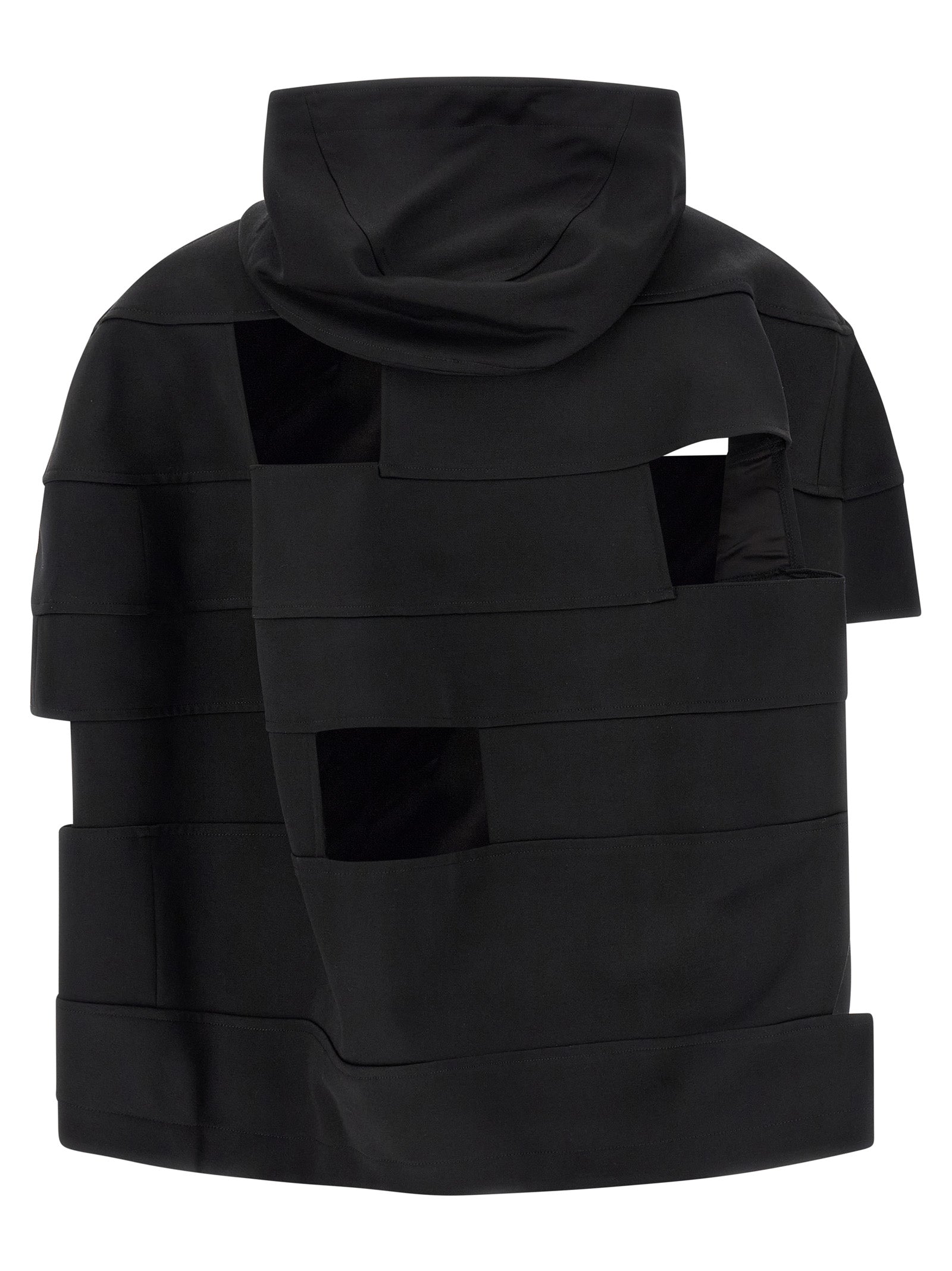 Comme Des Garçons Black Wool Shell Jacket