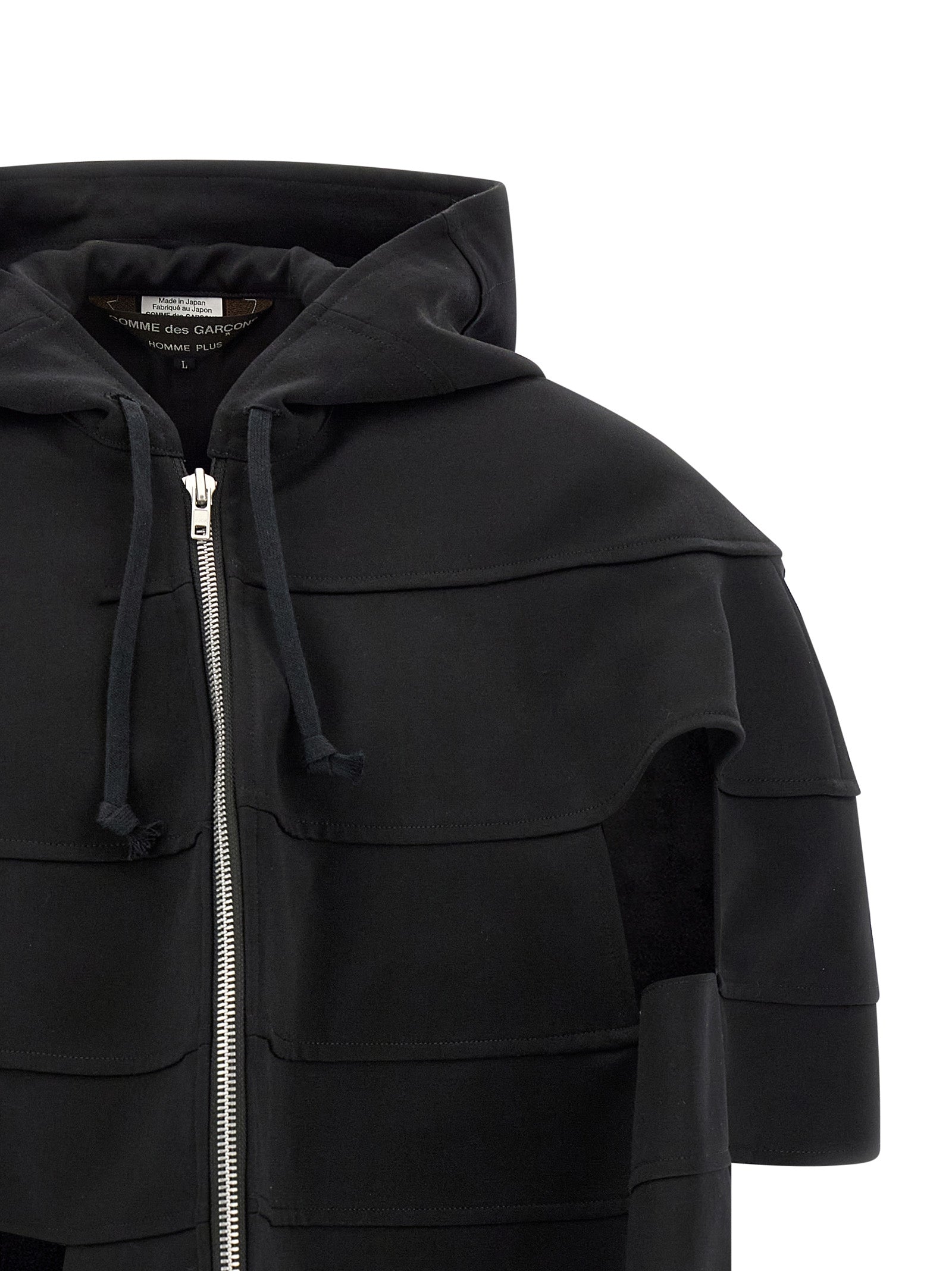 Comme Des Garçons Black Wool Shell Jacket
