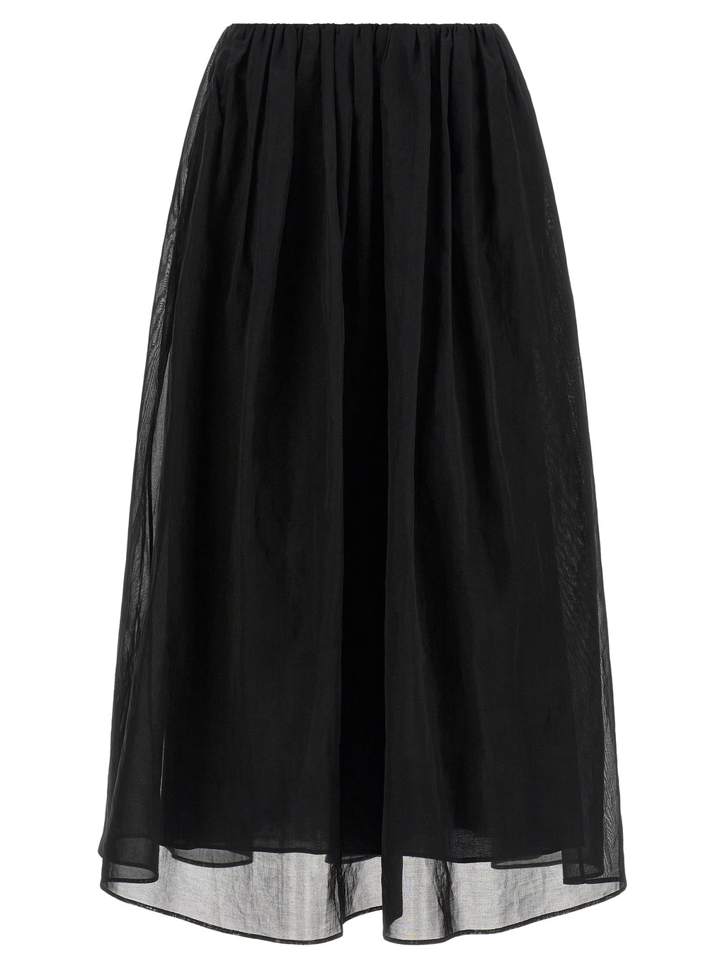 Brunello Cucinelli Black Cotton Mini Skirt