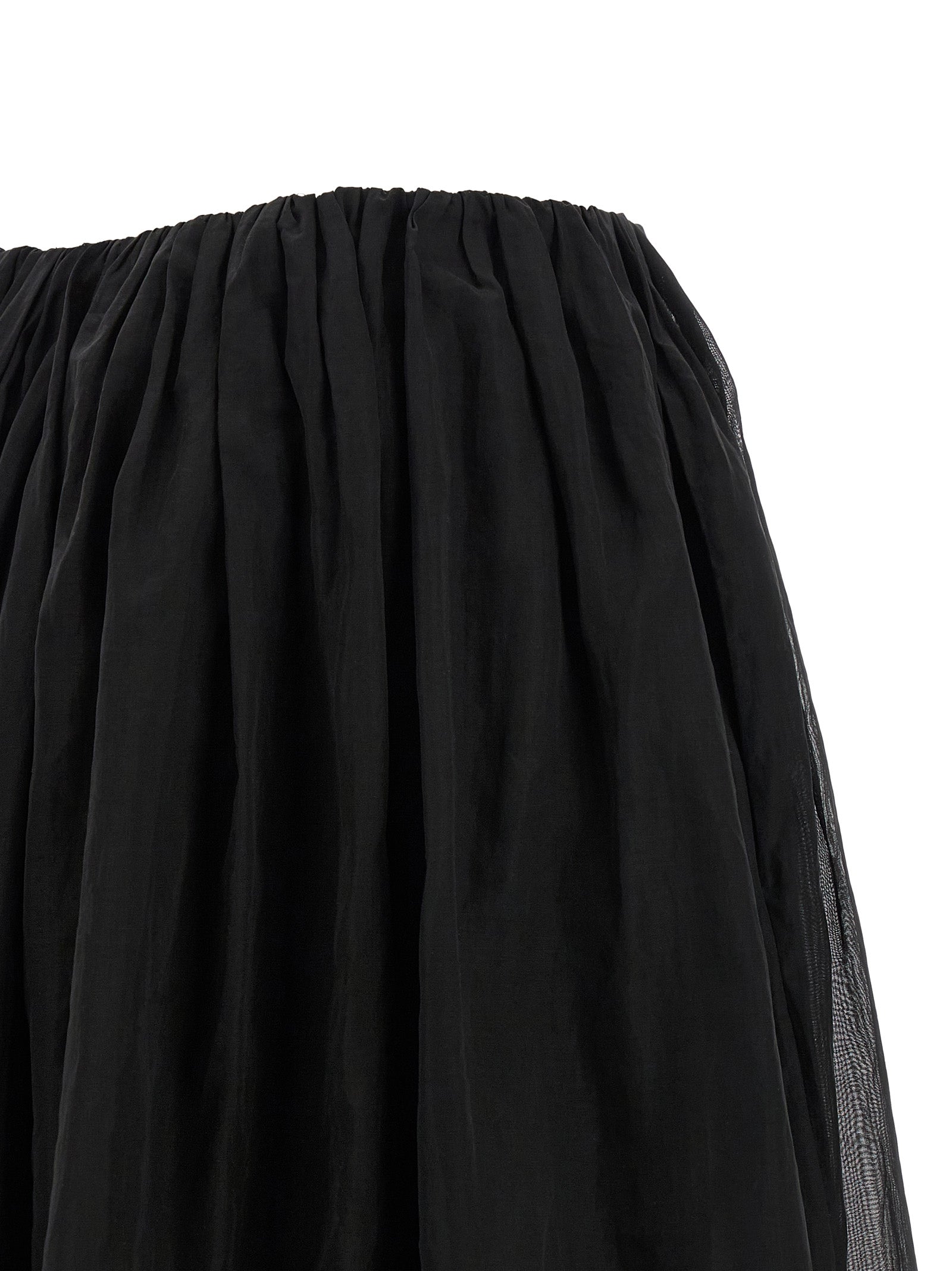 Brunello Cucinelli Black Cotton Mini Skirt