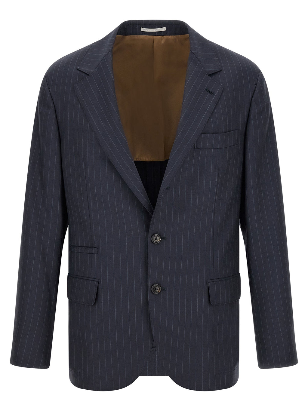 Brunello Cucinelli Blue Virgin Wool Blazer