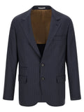 Brunello Cucinelli Blue Virgin Wool Blazer