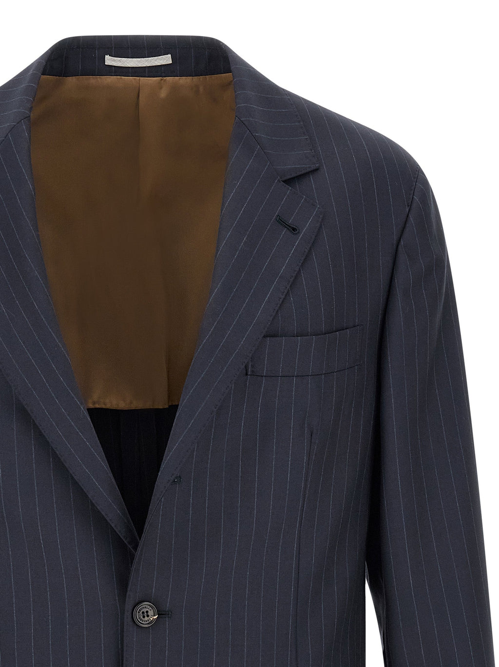 Brunello Cucinelli Blue Virgin Wool Blazer