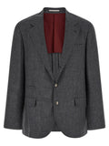 Brunello Cucinelli Gray Wool Blazer