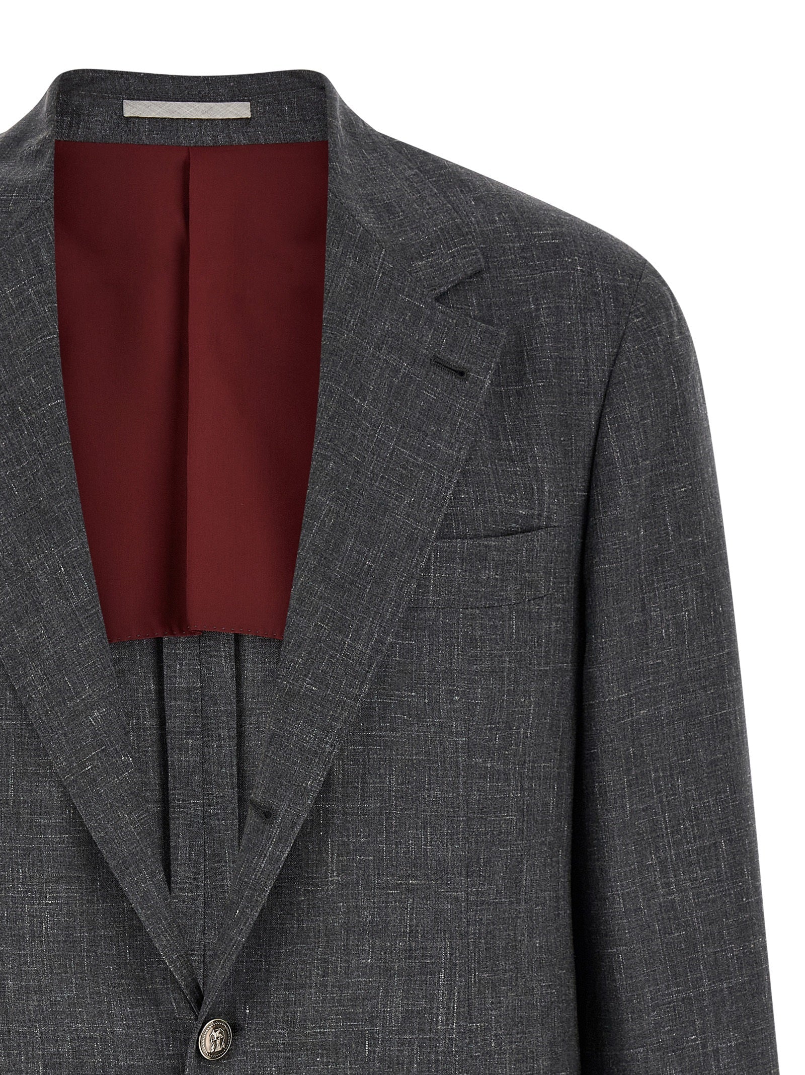 Brunello Cucinelli Gray Wool Blazer