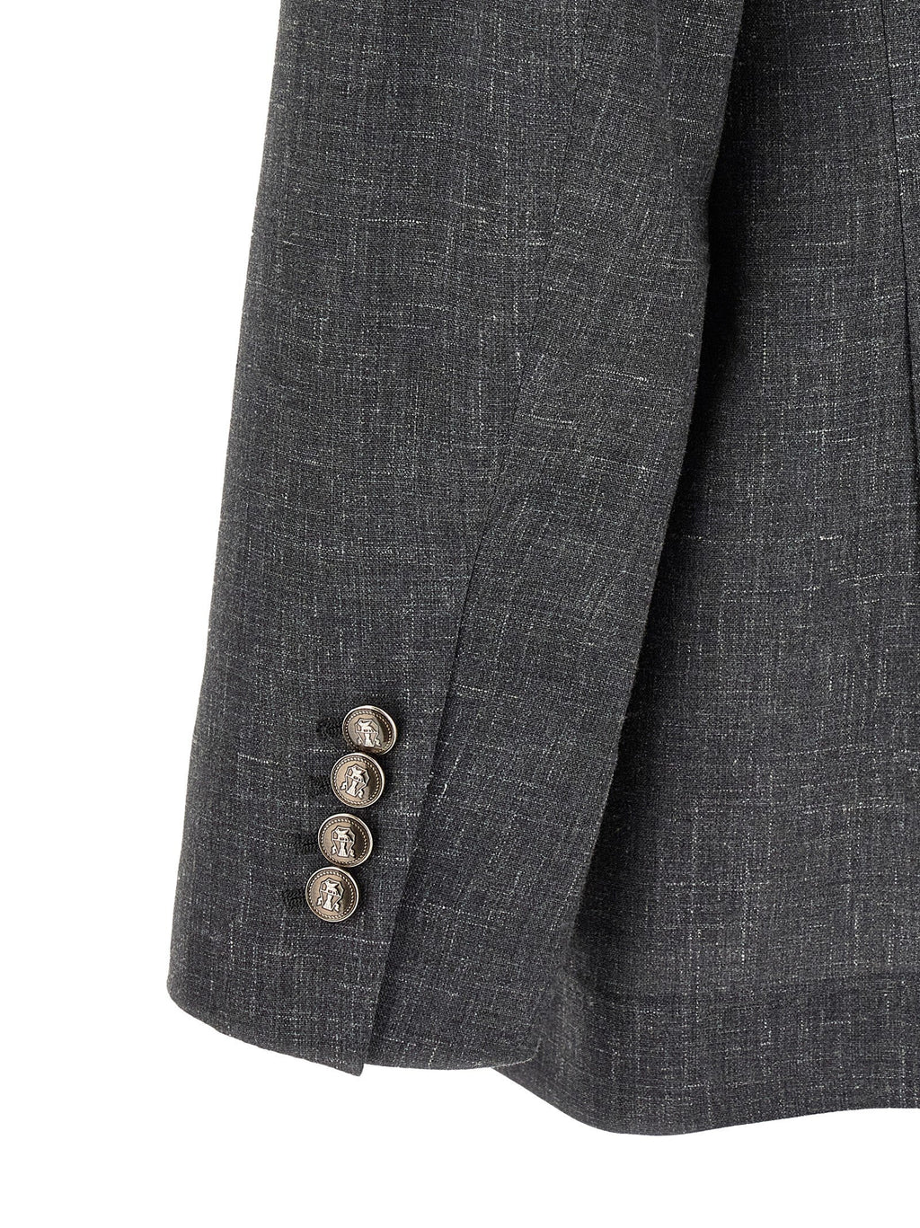 Brunello Cucinelli Gray Wool Blazer