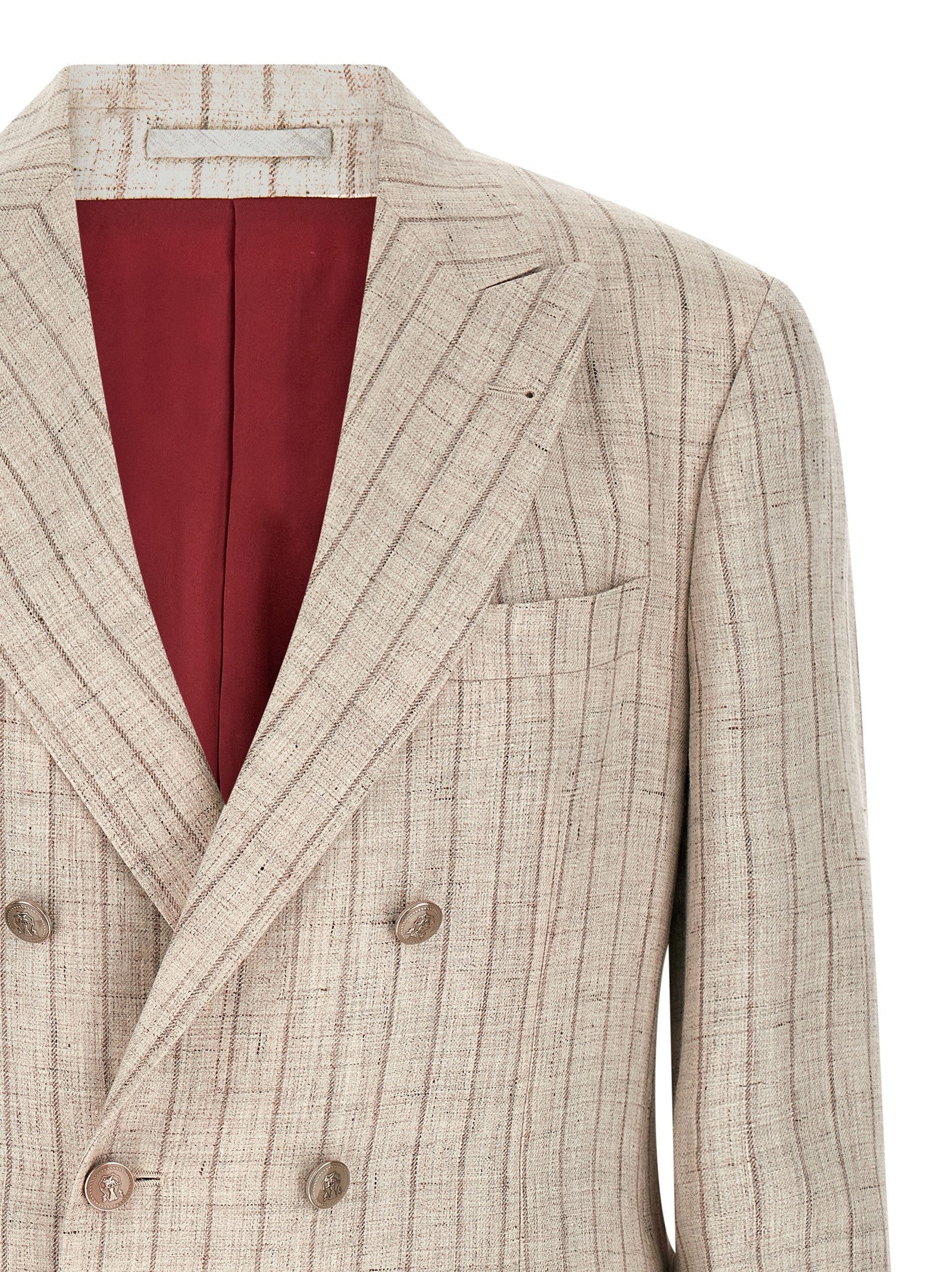 Brunello Cucinelli Gray Linen Blazer