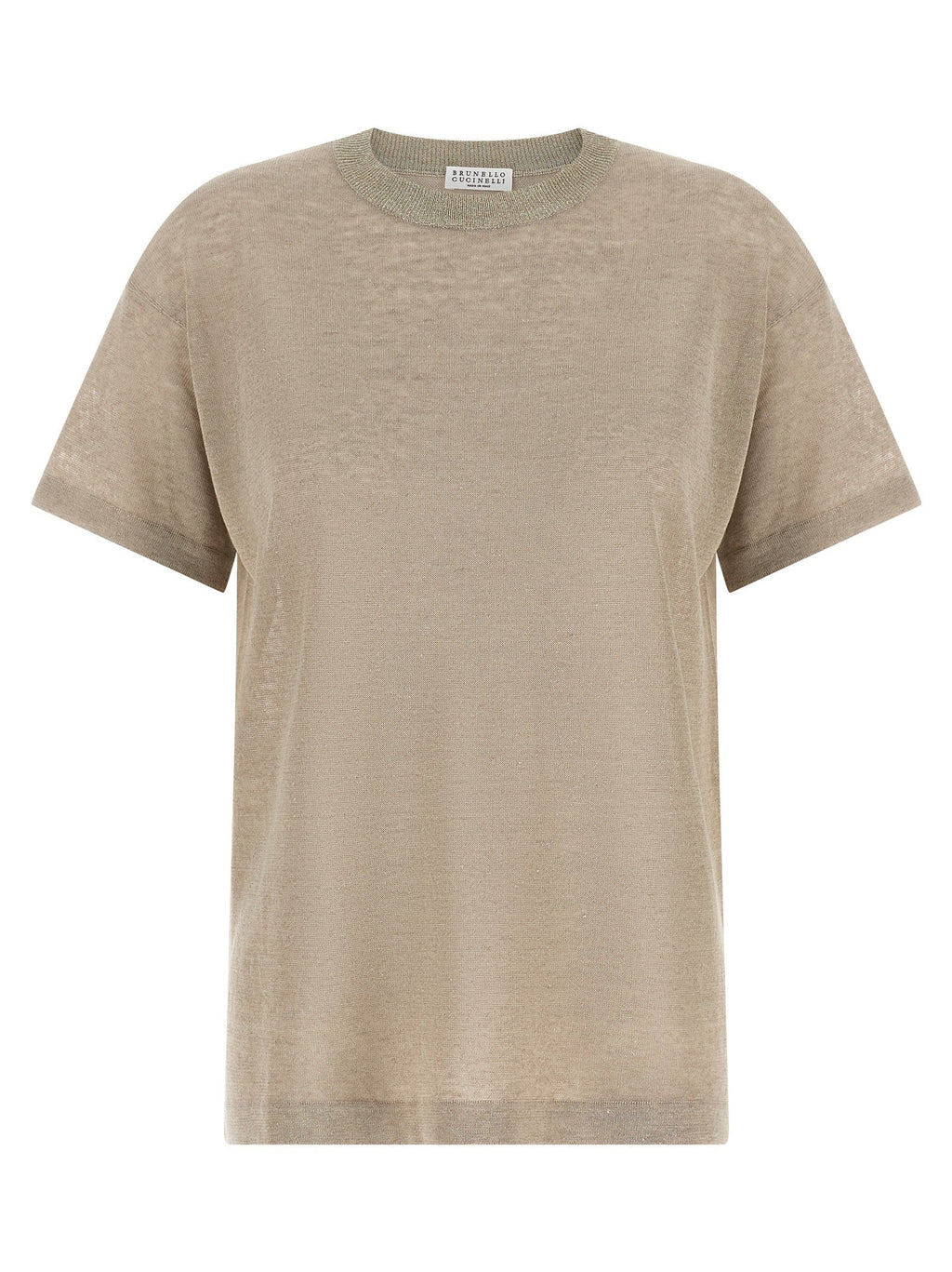 Brunello Cucinelli Beige Linen Cardigan