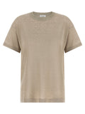 Brunello Cucinelli Beige Linen Cardigan