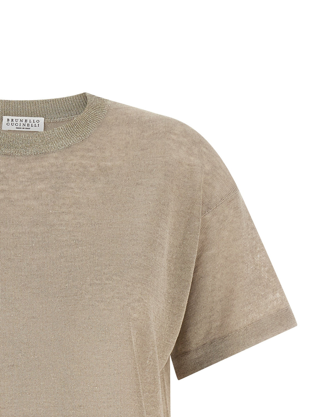 Brunello Cucinelli Beige Linen Cardigan