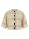 Brunello Cucinelli Beige Cotton Cardigan