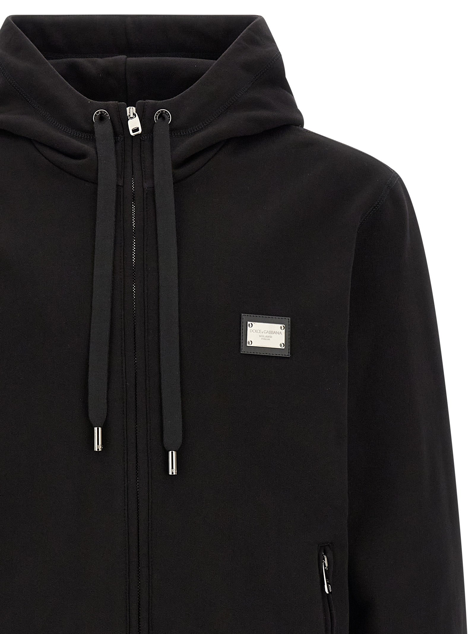 Dolce & Gabbana Black Cotton Sweatshirt