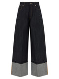 Givenchy Blue Cotton Flared Jeans
