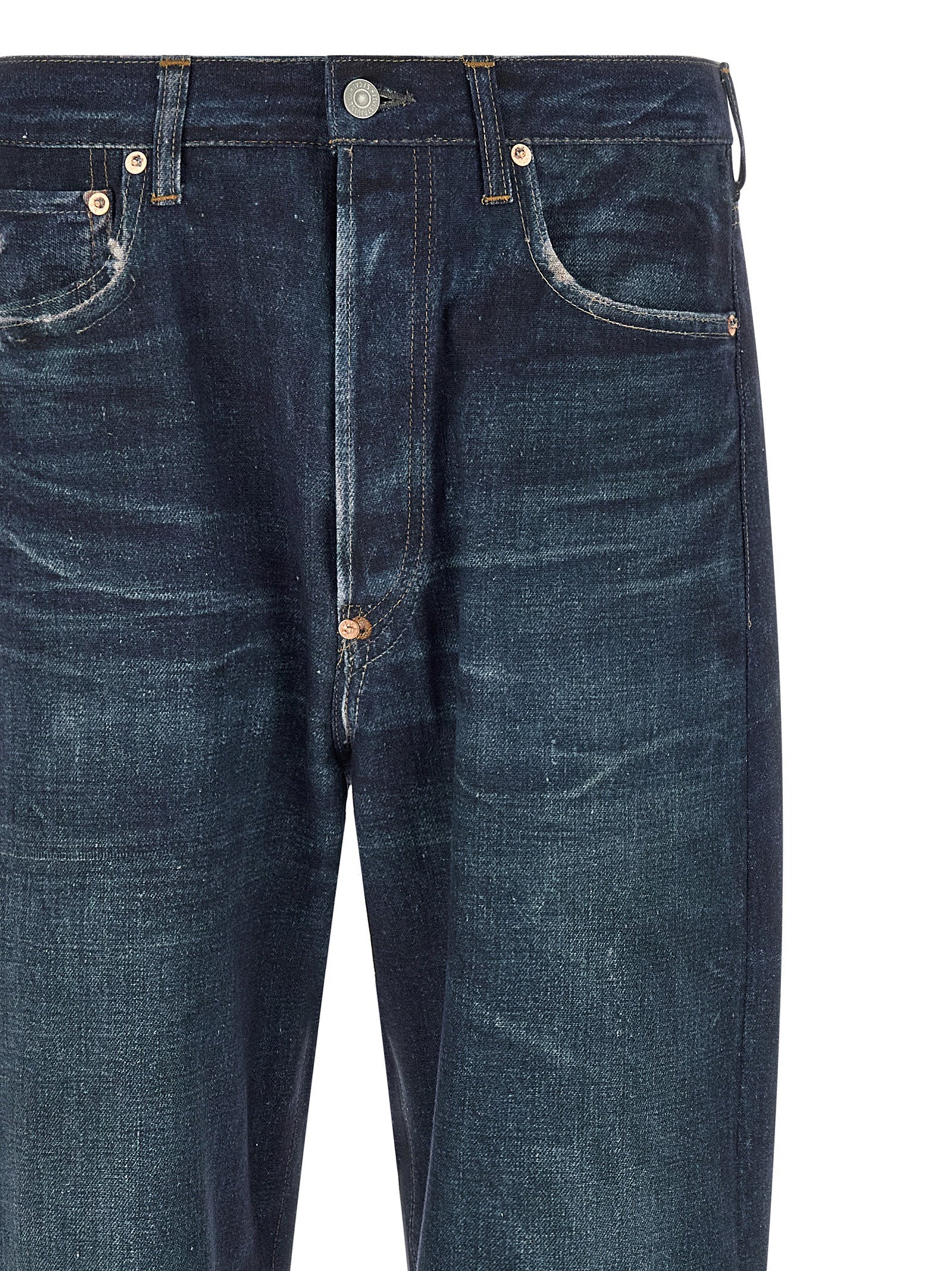 Junya Watanabe Blue Linen Jeans Denim