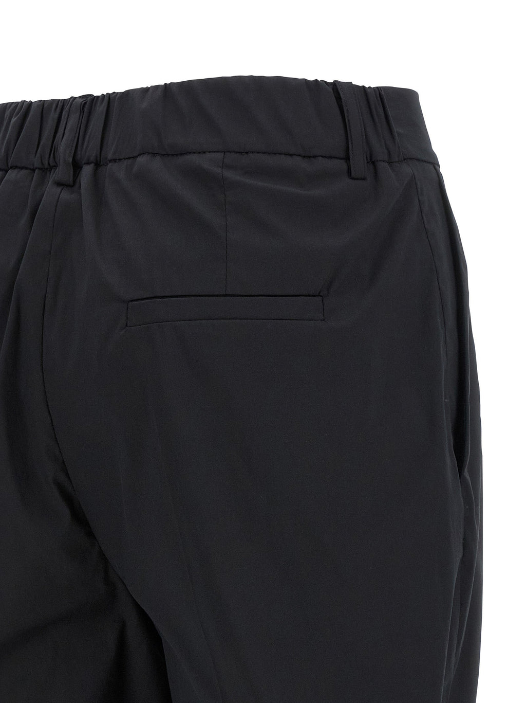 Kiton Black Cotton Casual Pants
