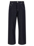 Junya Watanabe Blue Cotton Straight-Leg Jeans Junya Watanabe