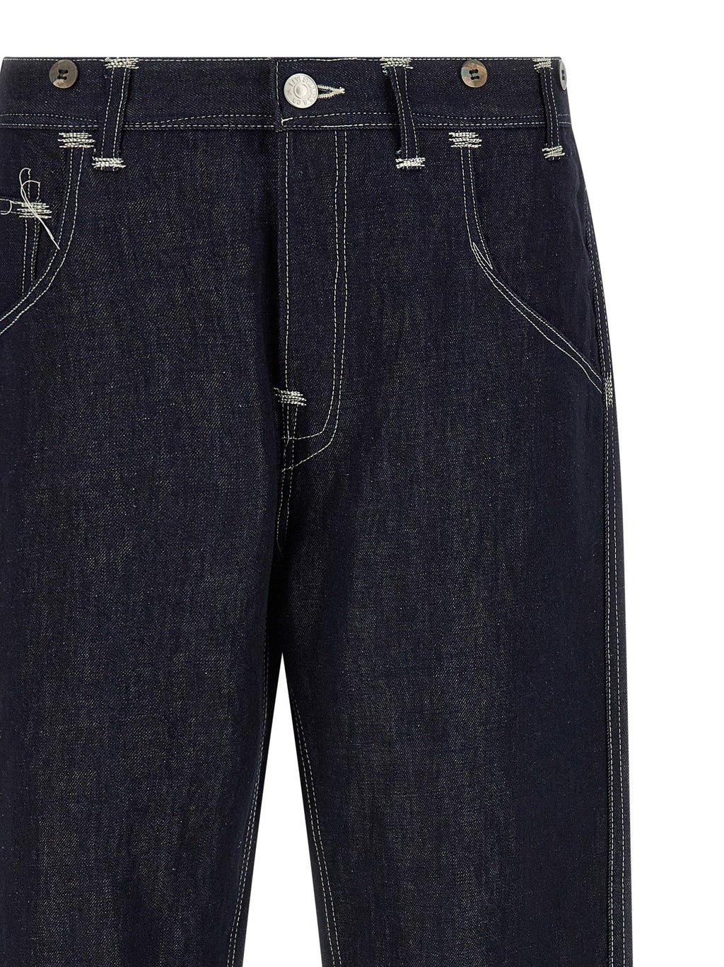 Junya Watanabe Blue Cotton Straight-Leg Jeans Junya Watanabe
