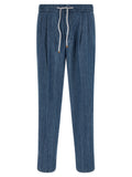 Brunello Cucinelli Blue Cotton Relaxed Fit Jeans