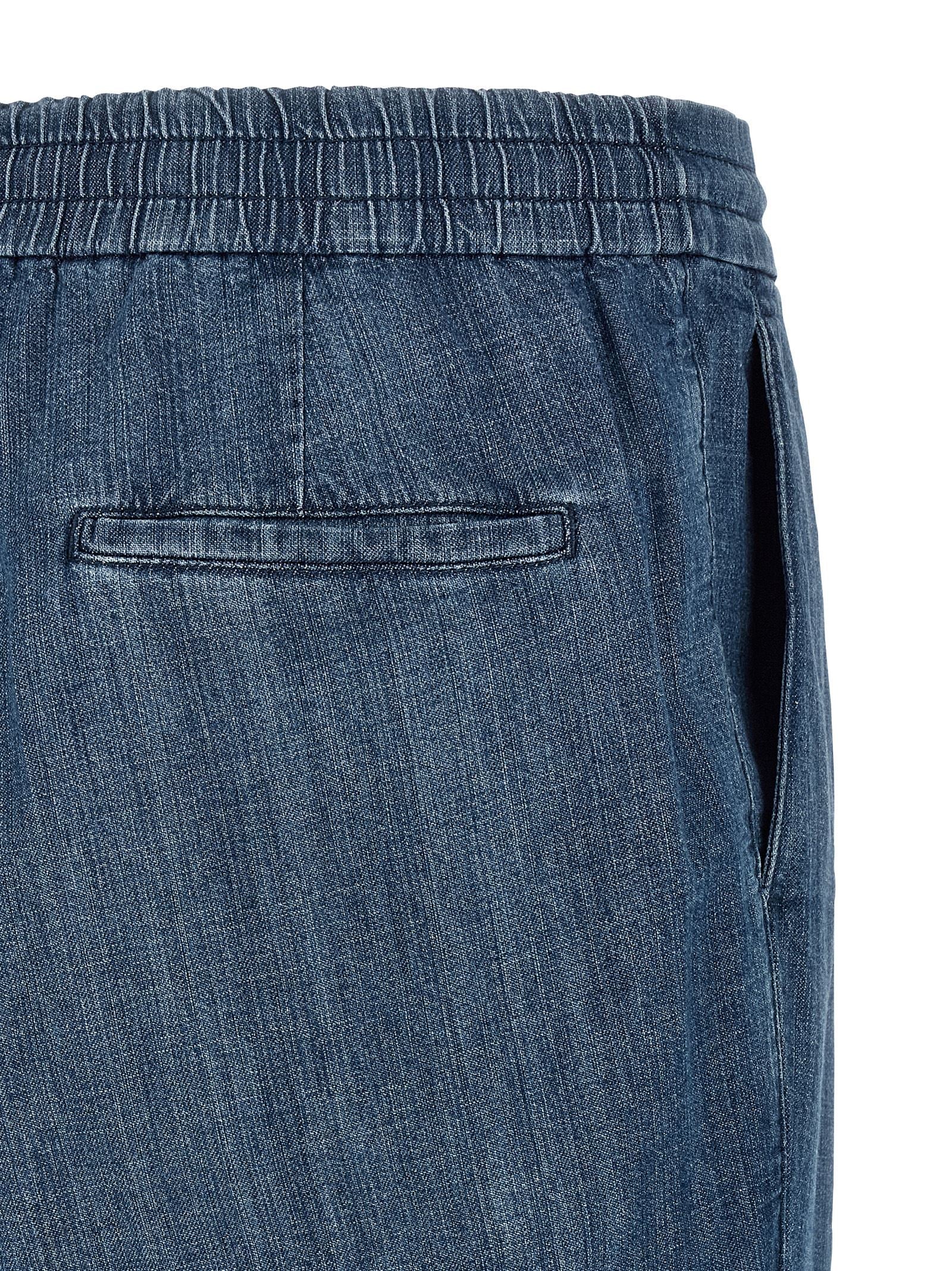 Brunello Cucinelli Blue Cotton Relaxed Fit Jeans