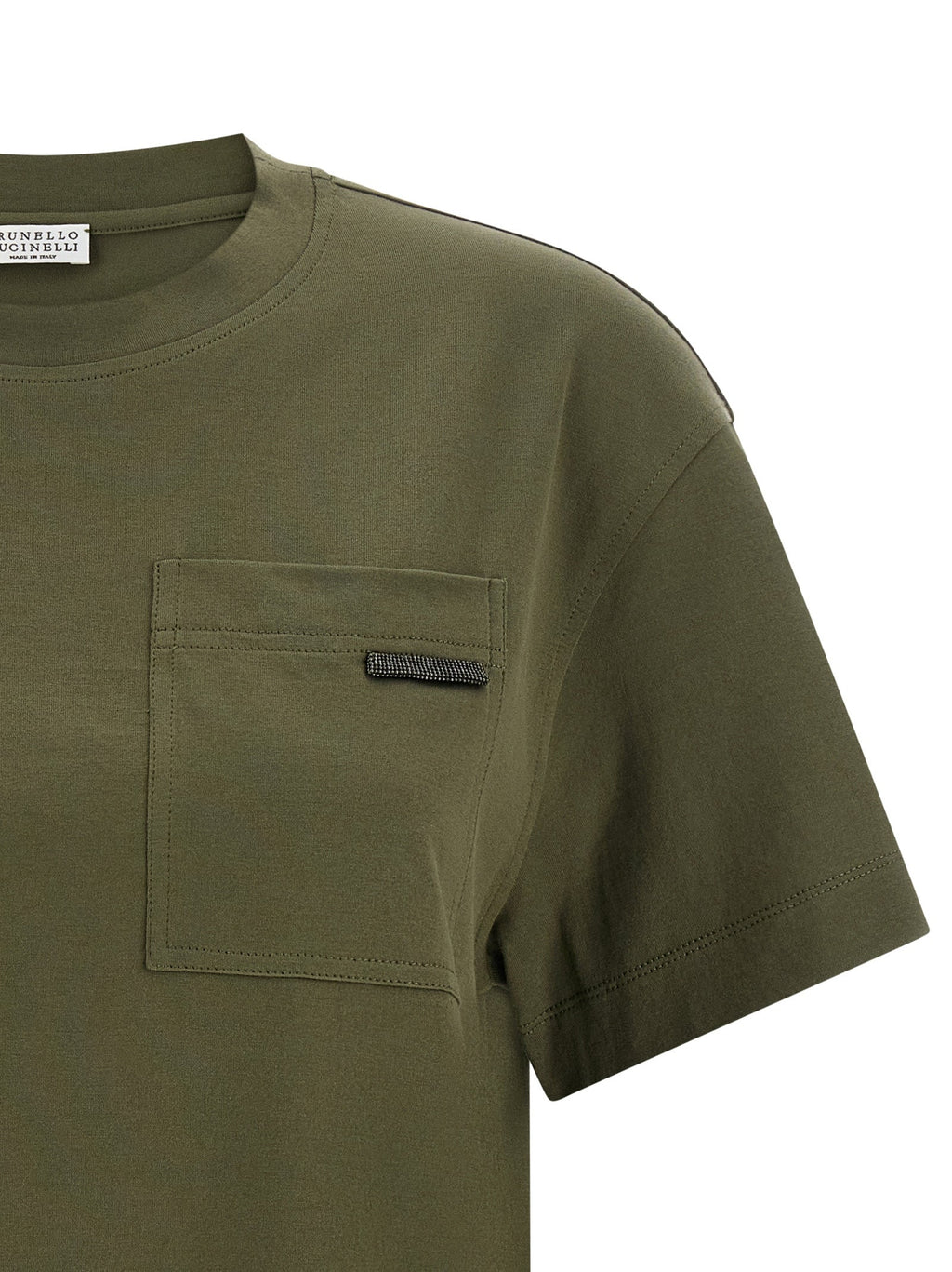 Brunello Cucinelli Bicolor Cotton T-Shirt