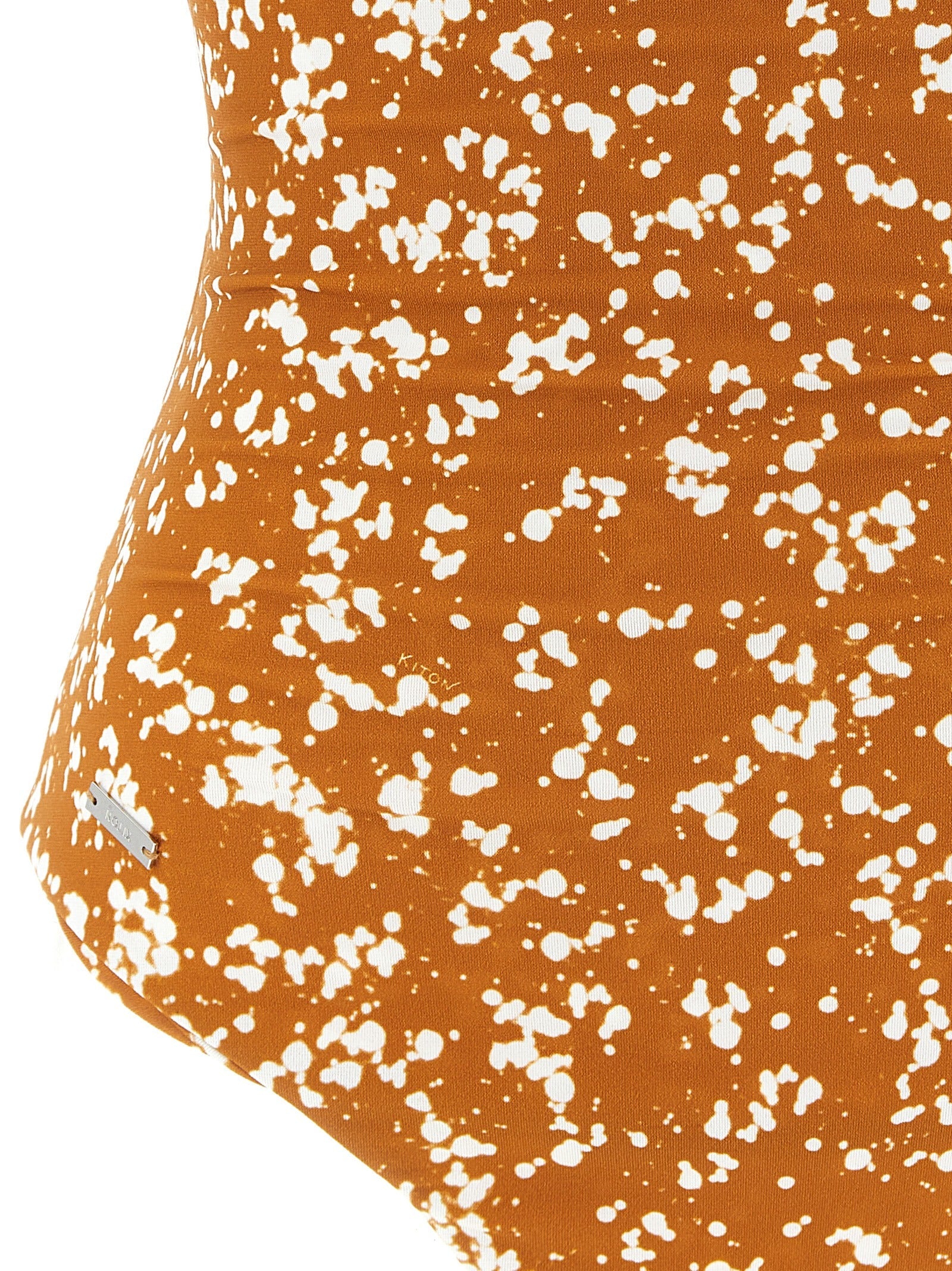 Kiton Brown Polyamide One-Piece Swimsuit