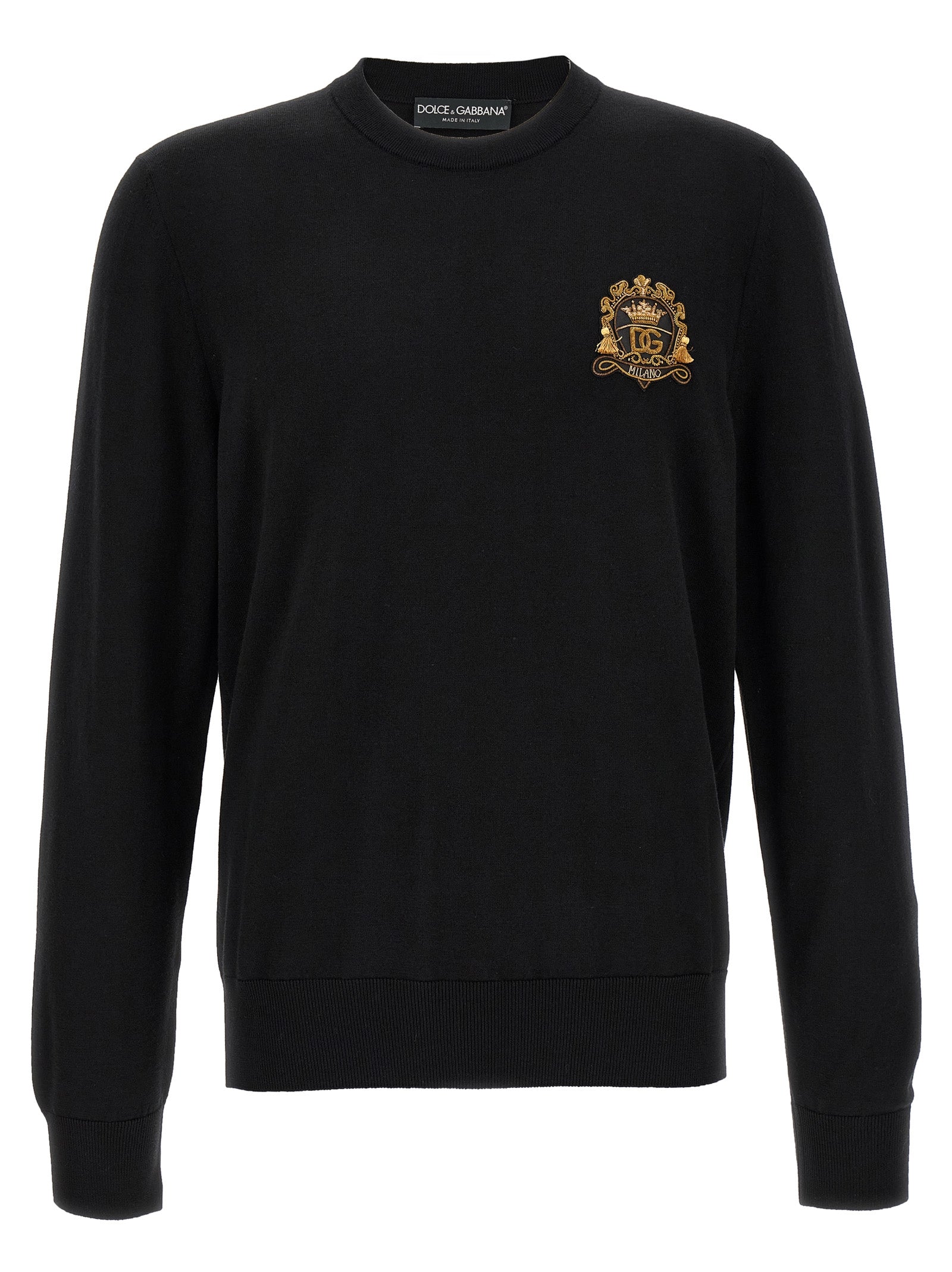 Dolce & Gabbana Black Virgin Wool Cardigan