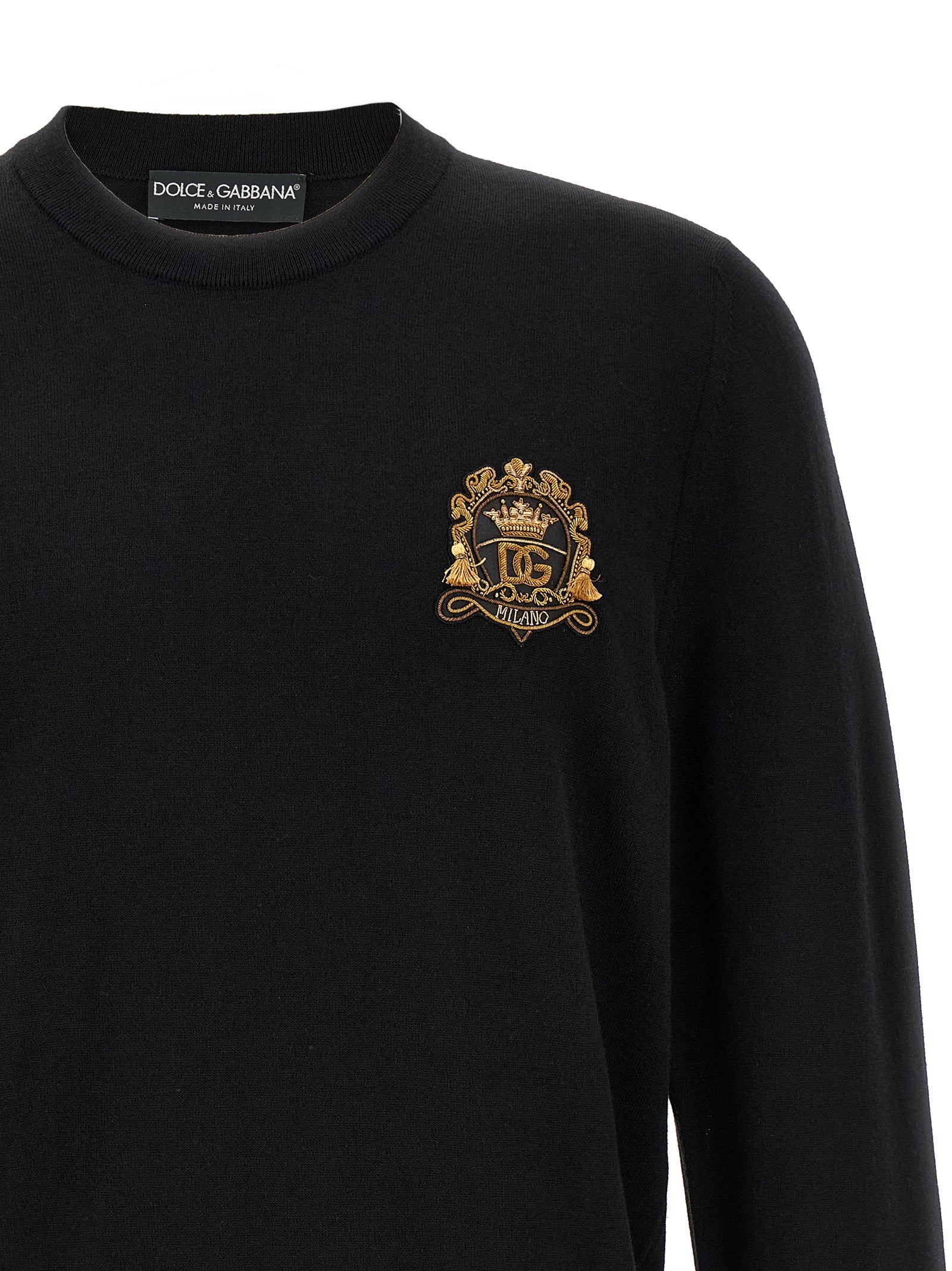 Dolce & Gabbana Black Virgin Wool Cardigan