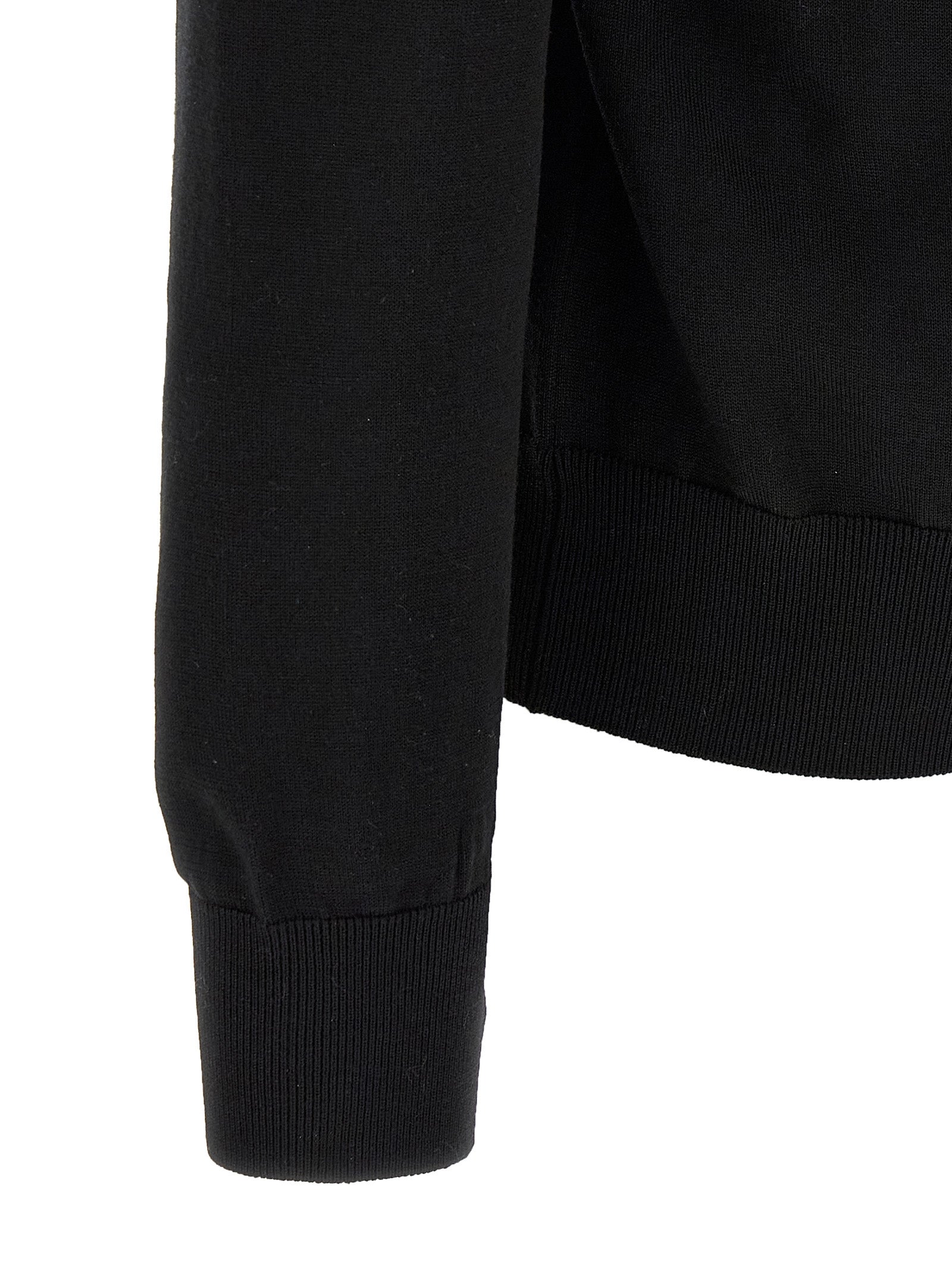 Dolce & Gabbana Black Virgin Wool Cardigan