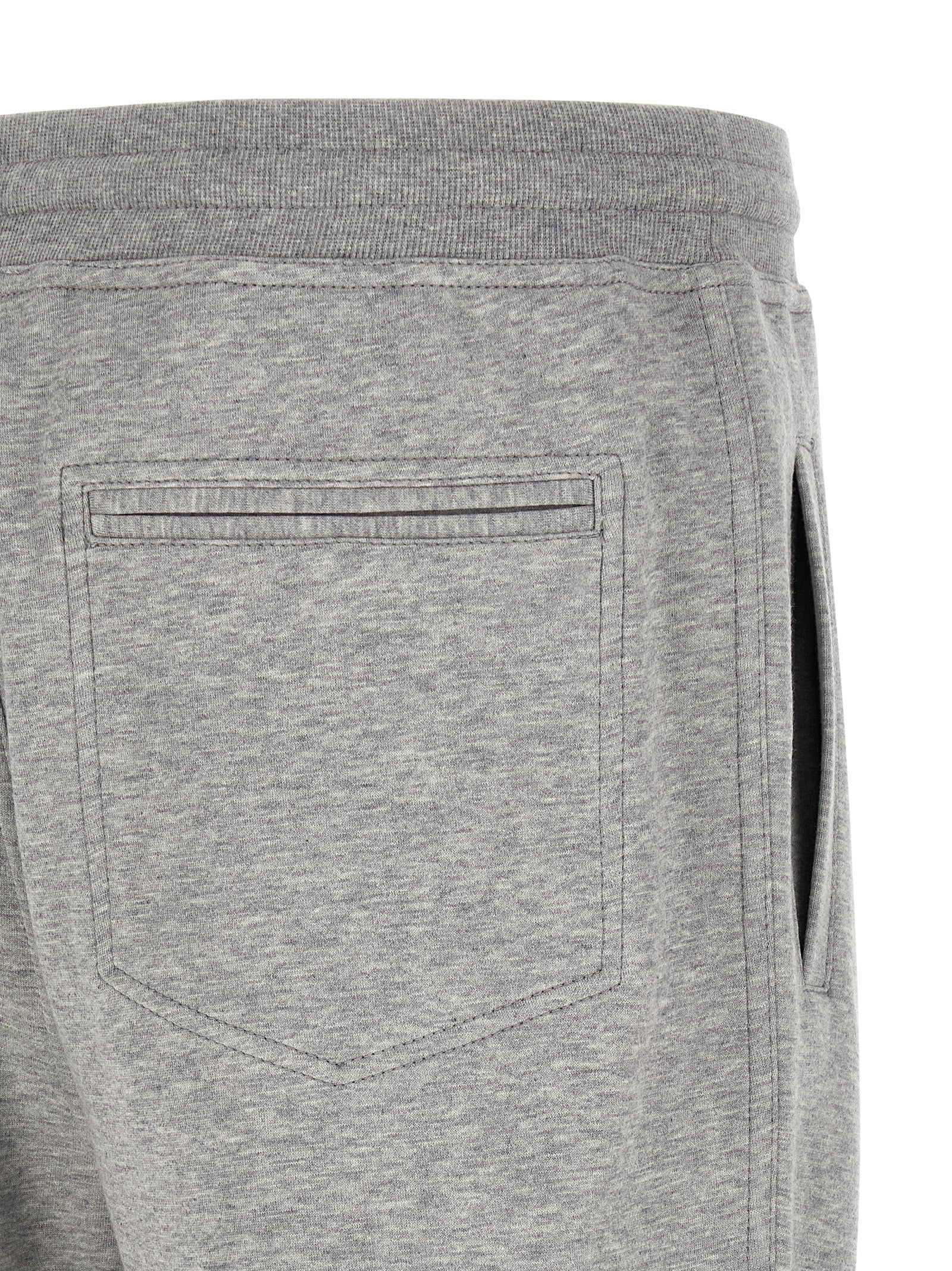 Brunello Cucinelli Gray Cotton Athletic Pants