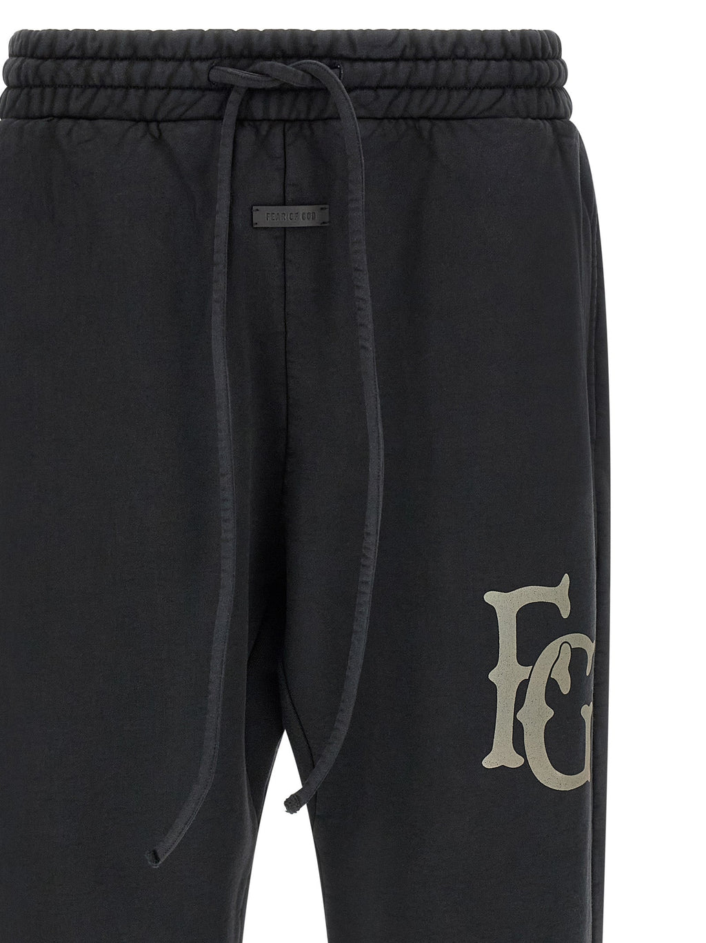 Fear Of God Black Cotton Joggers (Workout Pants)