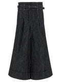 Junya Watanabe Black Cotton Bermuda Shorts