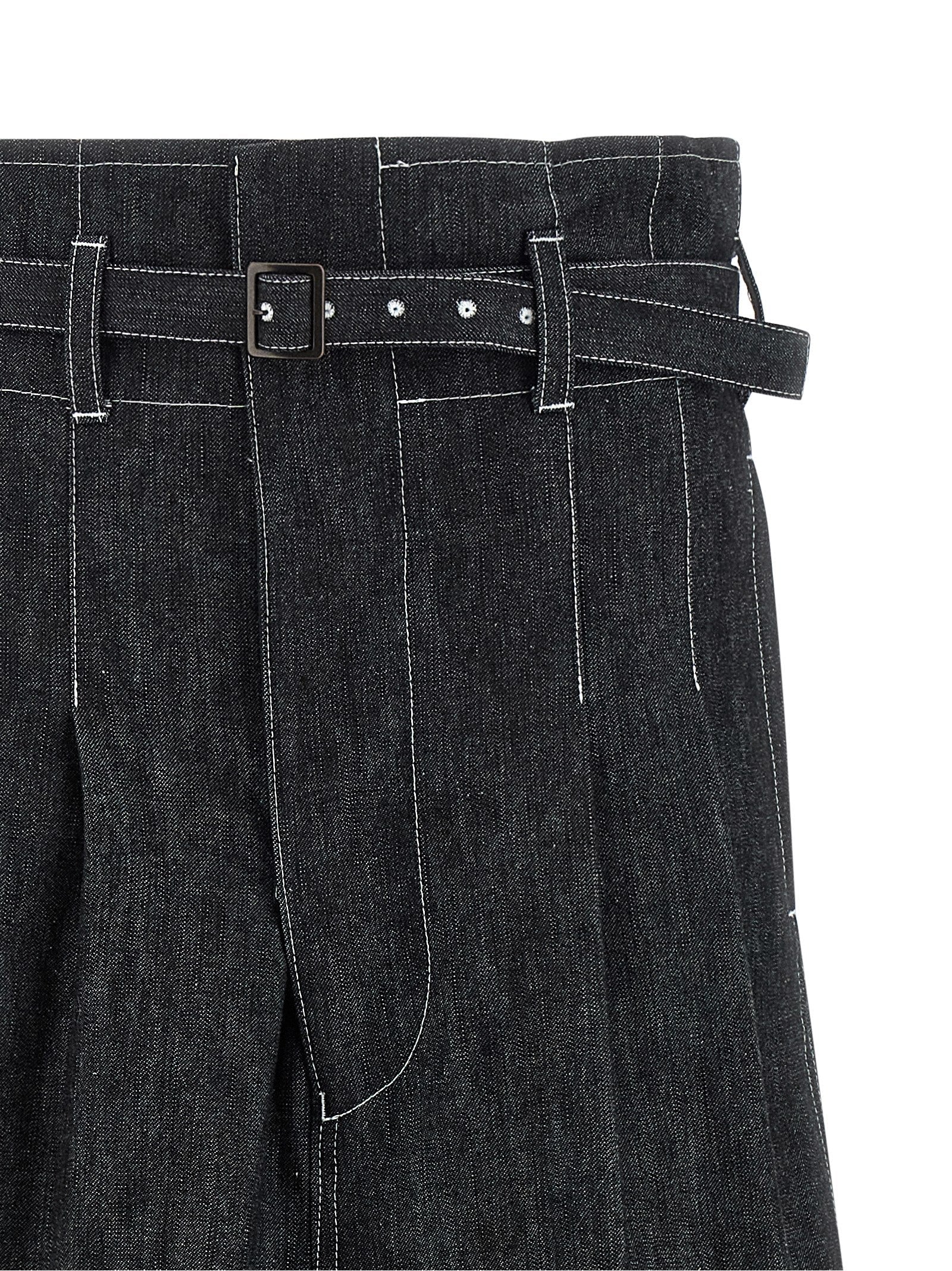 Junya Watanabe Black Cotton Bermuda Shorts