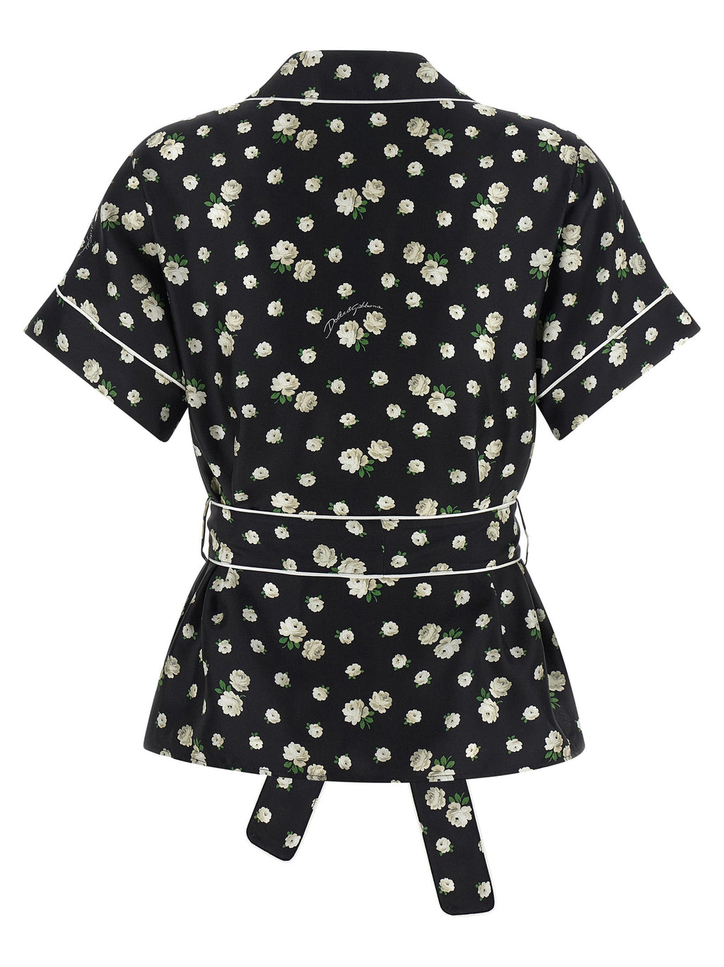Dolce & Gabbana Black Silk Blouse