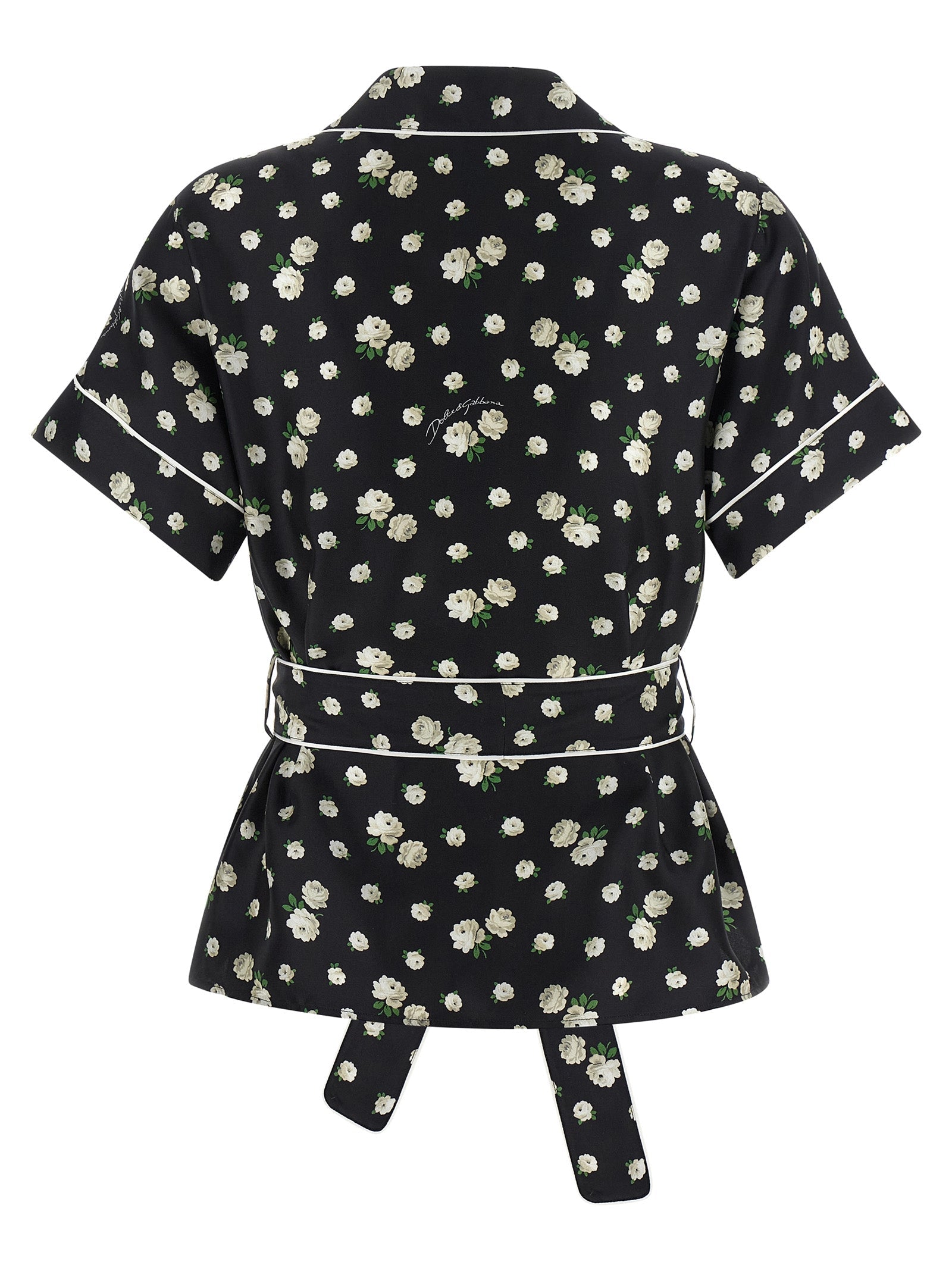 Dolce & Gabbana Black Silk Blouse