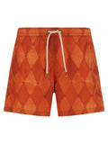 Ballantyne Orange Polyester Swim Shorts