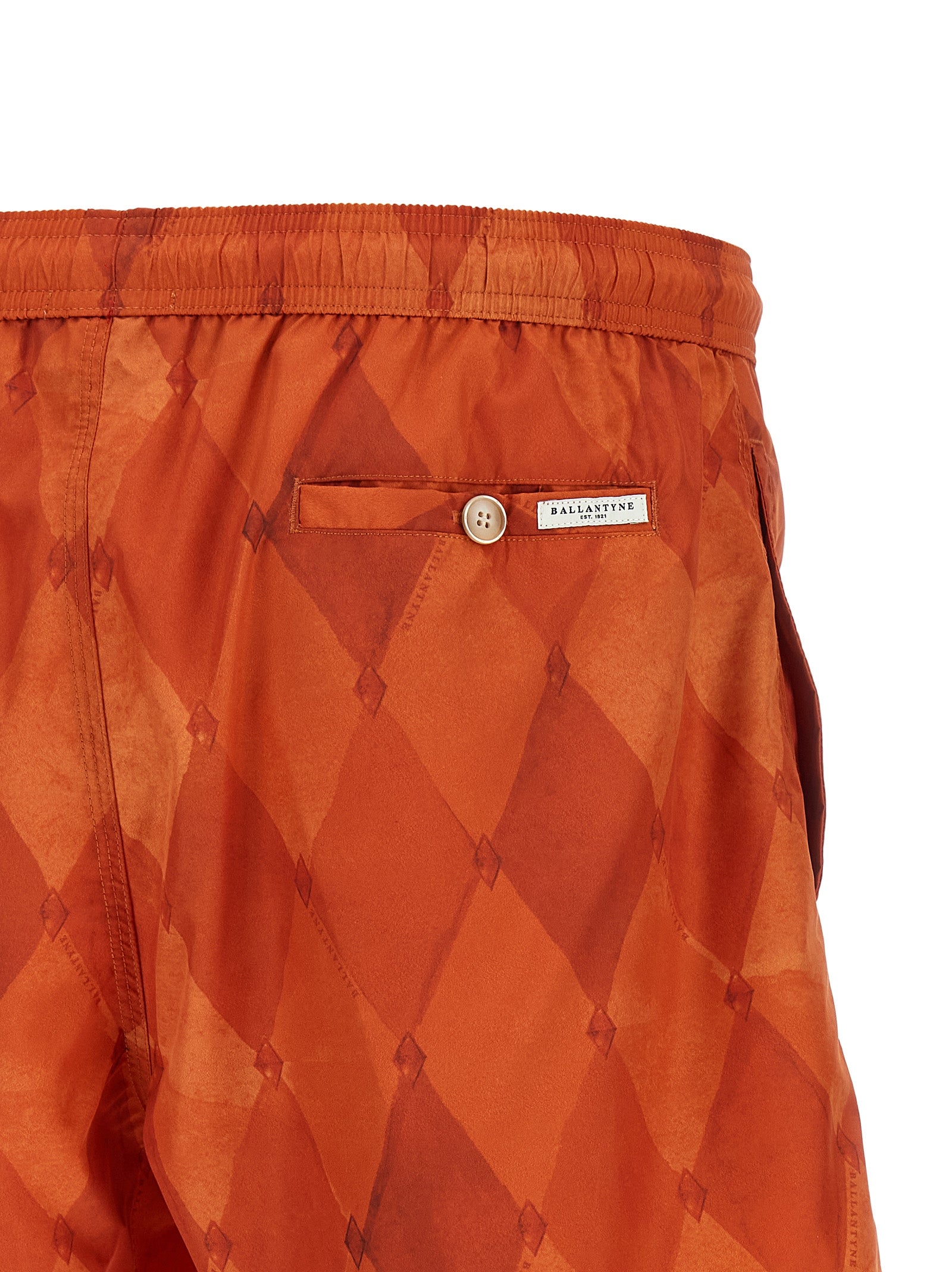 Ballantyne Orange Polyester Swim Shorts