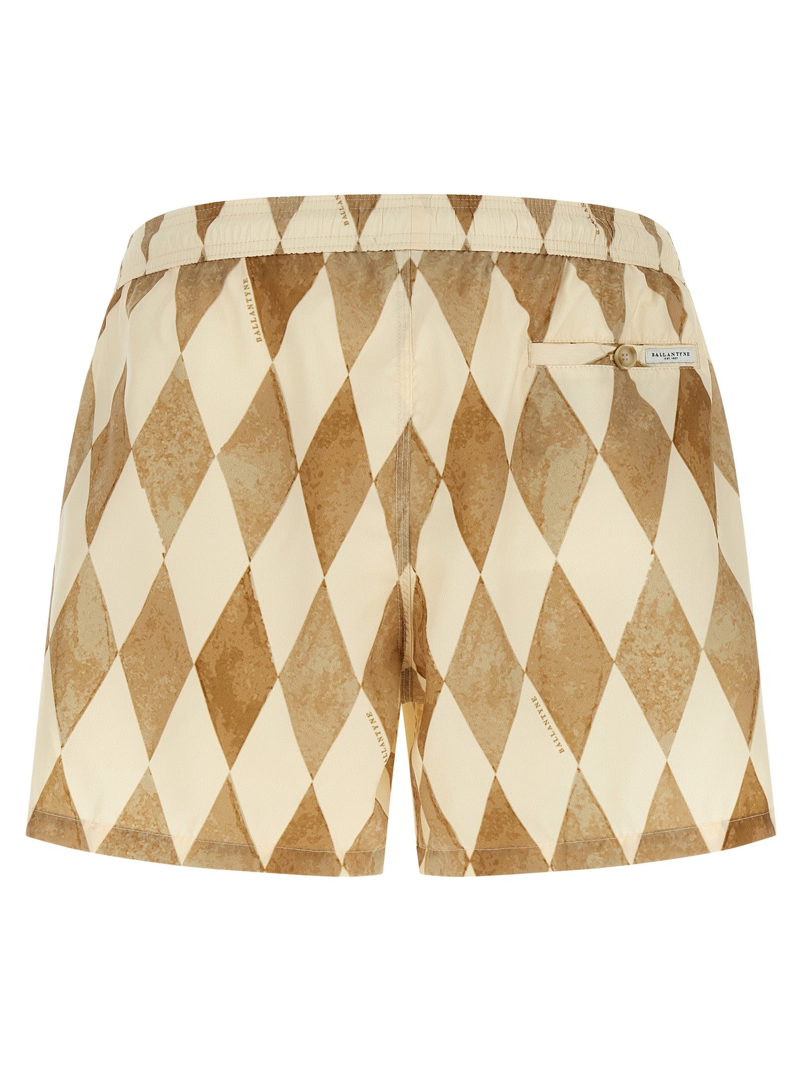 Ballantyne Beige Polyester Swim Shorts
