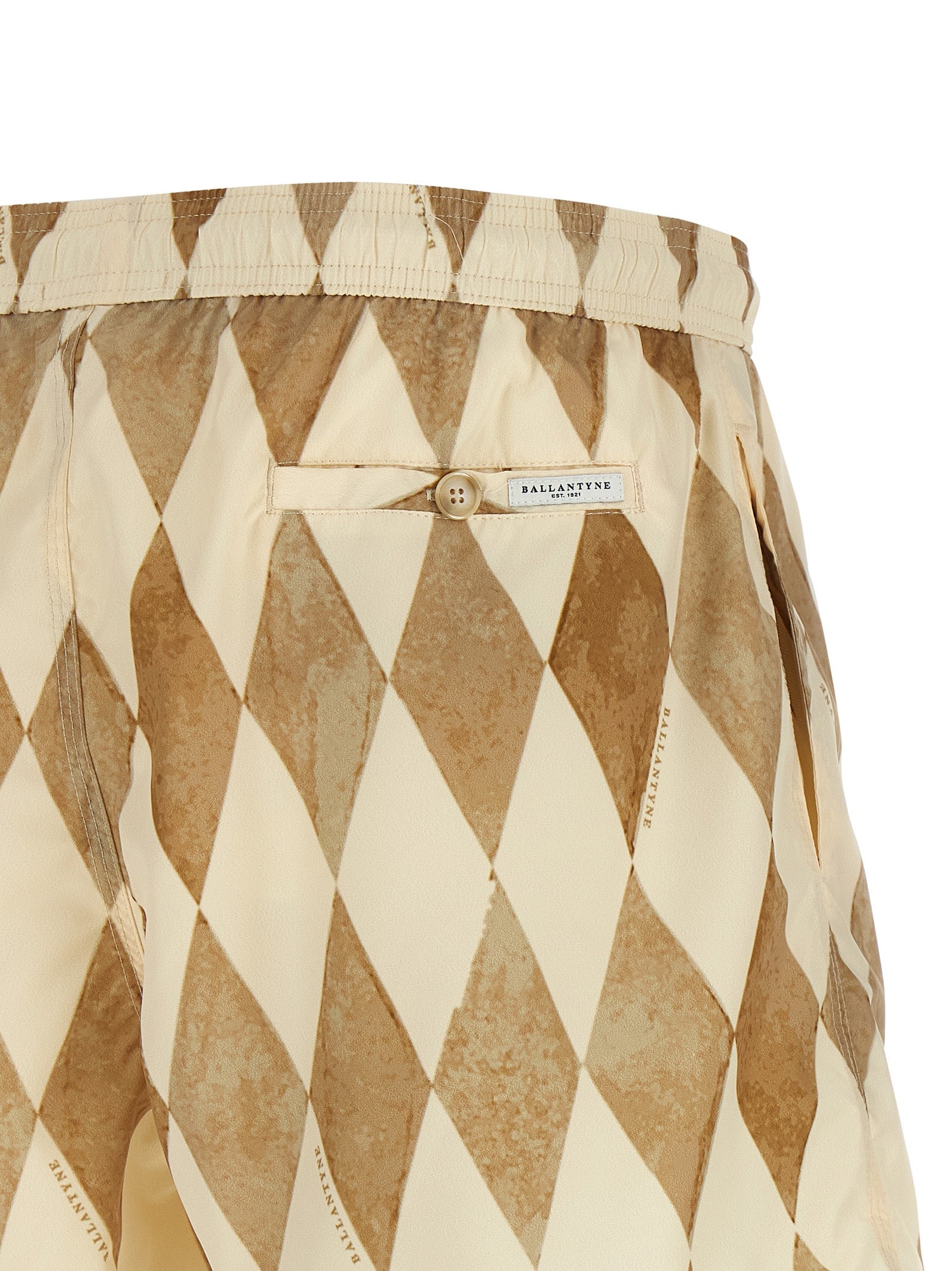 Ballantyne Beige Polyester Swim Shorts